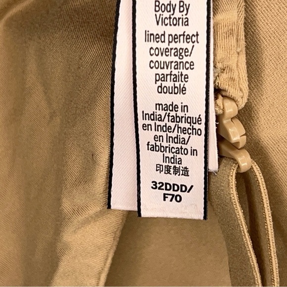 32DDD VICTORIAS SECRET BEIGE BRA UNDERWIRE LINED PERFECT COVERAGE - Picture 9 of 10